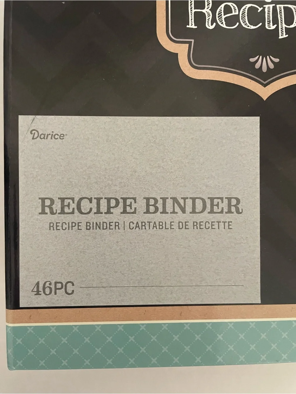 Recipe Binder 46 Pc w/ addl Recipe Cards